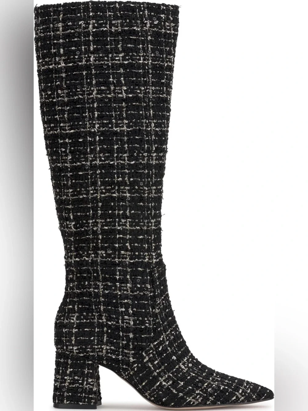 Jessica Simpson Black Tweed Over-the-Knee Boot